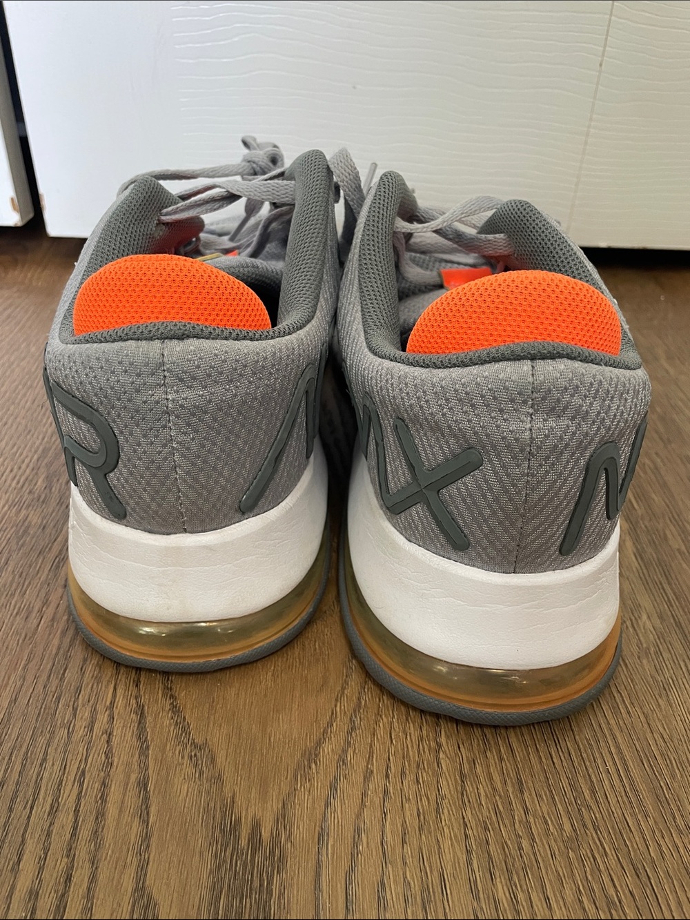 EUC Nike Air Max Alpha Trainers CW3396-007 size US men’s 13 gray/orange/white - Picture 5 of 10